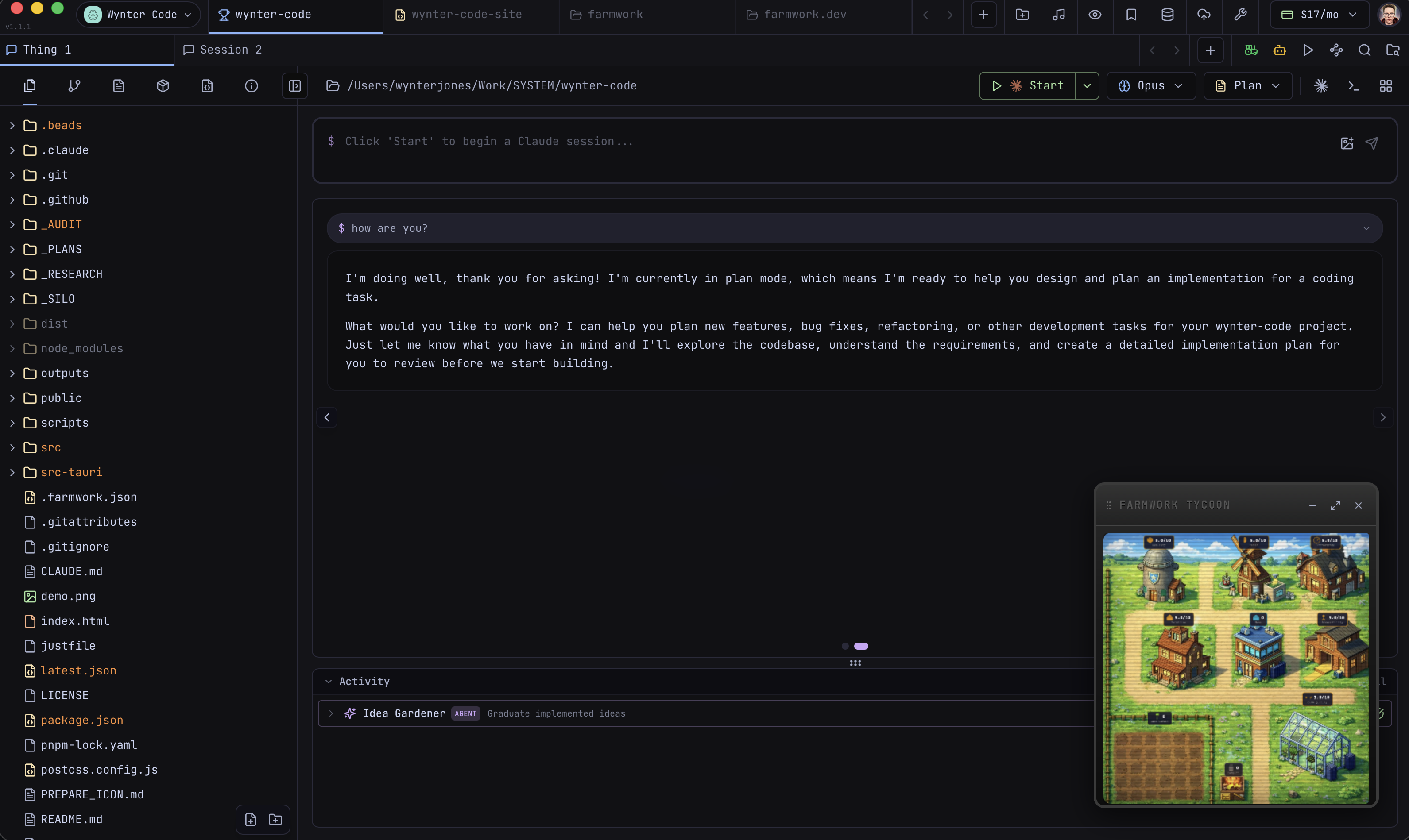 Wynter Code Screenshot